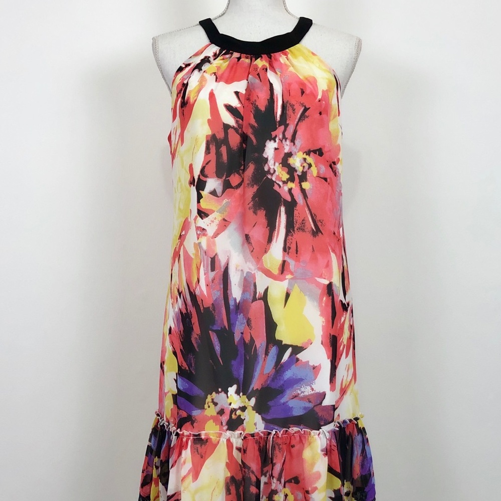 Jonathan Martin Halter Floral Dress
